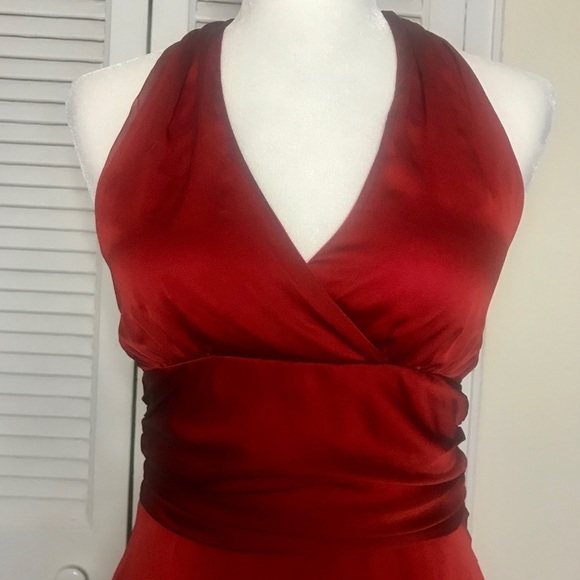 Vintage Classic Red Halter Dress - Picture 3 of 6